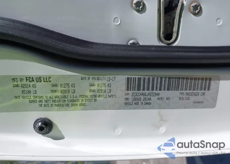 2018 Chrysler 300 Touring L from USA, damaged, VIN 2C3CCAAG6JH222940